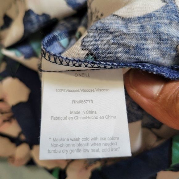 NWT O'NEILL FLORAL V NECK TANK MAXI DRESS SIZE M - Picture 15 of 15